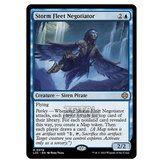 Magic The Gathering - The Lost Caverns of Ixalan - Commander - Storm Fleet Negotiator - 0078