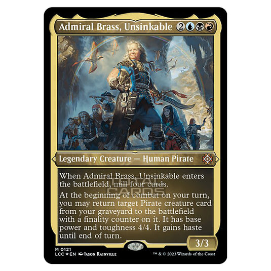 Magic The Gathering - The Lost Caverns of Ixalan - Commander - Admiral Brass, Unsinkable - 0121