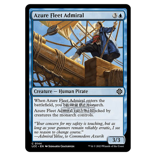 Magic The Gathering - The Lost Caverns of Ixalan - Commander - Azure Fleet Admiral - 0144