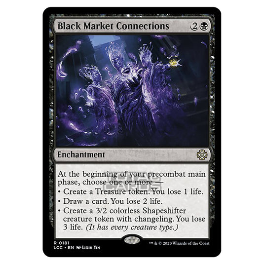 Magic The Gathering - The Lost Caverns of Ixalan - Commander - Black Market Connections - 0181