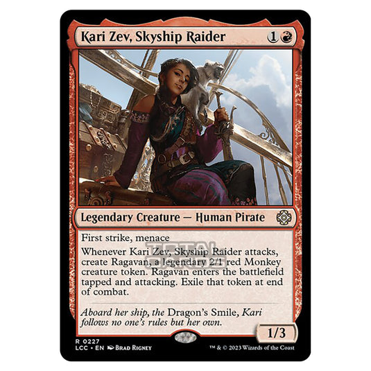 Magic The Gathering - The Lost Caverns of Ixalan - Commander - Kari Zev, Skyship Raider - 0227
