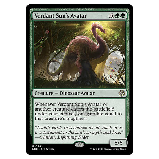 Magic The Gathering - The Lost Caverns of Ixalan - Commander - Verdant Sun's Avatar - 0262