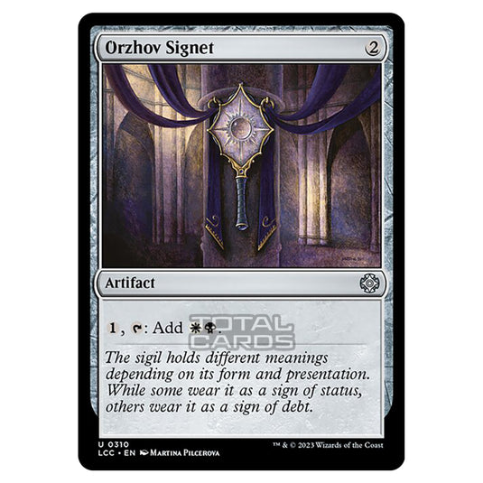 Magic The Gathering - The Lost Caverns of Ixalan - Commander - Orzhov Signet - 0310