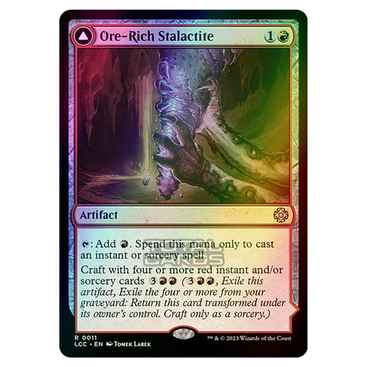 Magic The Gathering - The Lost Caverns of Ixalan - Commander - Ore-Rich Stalactite // Cosmium Catalyst - 0011 (Foil)