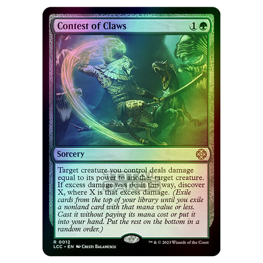 Magic The Gathering - The Lost Caverns of Ixalan - Commander - Contest of Claws - 0012 (Foil)
