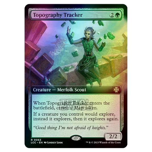 Magic The Gathering - The Lost Caverns of Ixalan - Commander - Topography Tracker (Extended Art Card) - 0063 (Foil)