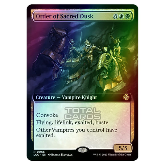 Magic The Gathering - The Lost Caverns of Ixalan - Commander - Order of Sacred Dusk (Extended Art Card) - 0065 (Foil)