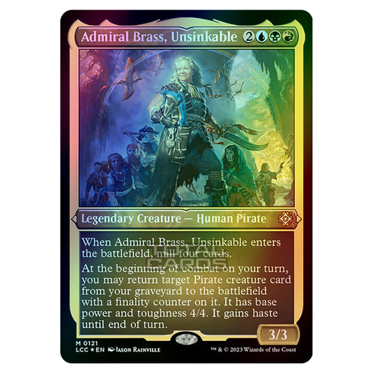 Magic The Gathering - The Lost Caverns of Ixalan - Commander - Admiral Brass, Unsinkable - 0121 (Foil)
