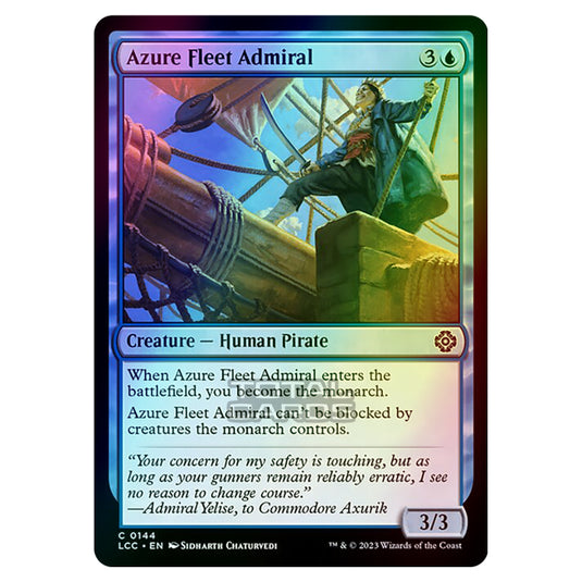 Magic The Gathering - The Lost Caverns of Ixalan - Commander - Azure Fleet Admiral - 0144 (Foil)