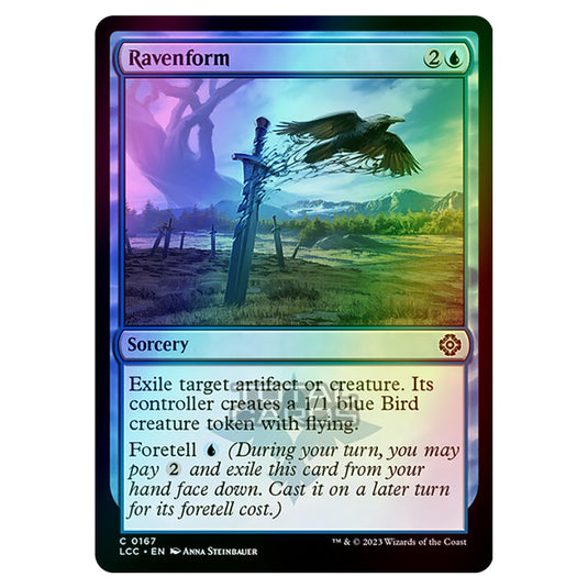 Magic The Gathering - The Lost Caverns of Ixalan - Commander - Ravenform - 0167 (Foil)