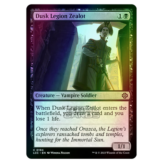 Magic The Gathering - The Lost Caverns of Ixalan - Commander - Dusk Legion Zealot - 0194 (Foil)