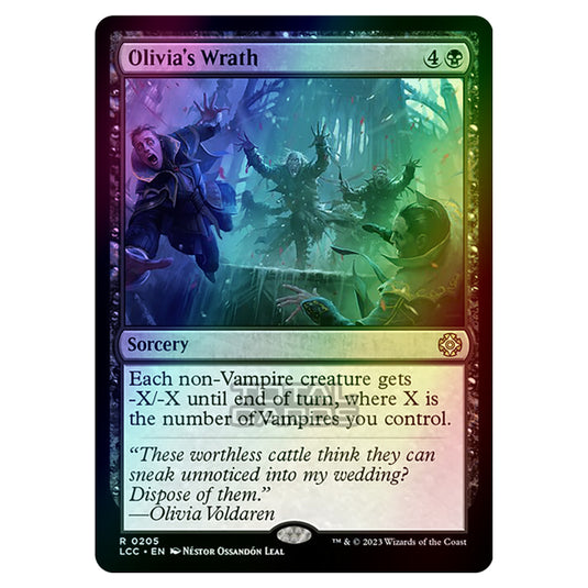 Magic The Gathering - The Lost Caverns of Ixalan - Commander - Olivia's Wrath - 0205 (Foil)