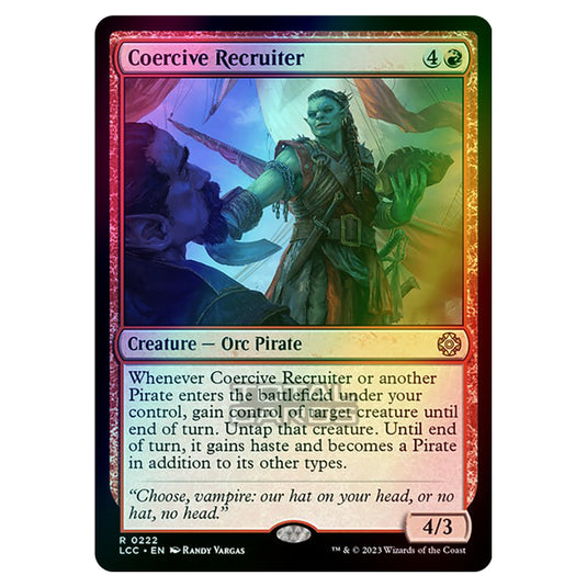 Magic The Gathering - The Lost Caverns of Ixalan - Commander - Coercive Recruiter - 0222 (Foil)