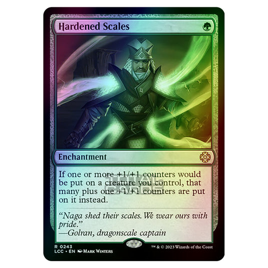Magic The Gathering - The Lost Caverns of Ixalan - Commander - Hardened Scales - 0243 (Foil)