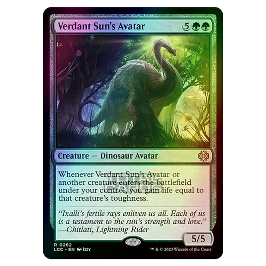 Magic The Gathering - The Lost Caverns of Ixalan - Commander - Verdant Sun's Avatar - 0262 (Foil)