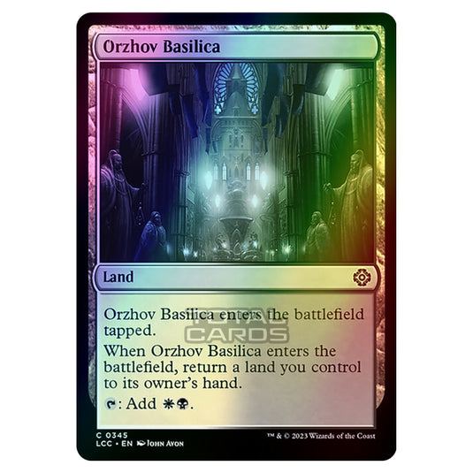 Magic The Gathering - The Lost Caverns of Ixalan - Commander - Orzhov Basilica - 0345 (Foil)