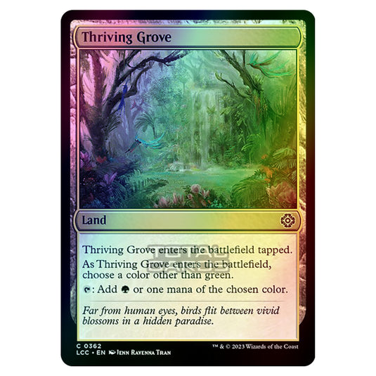 Magic The Gathering - The Lost Caverns of Ixalan - Commander - Thriving Grove - 0362 (Foil)