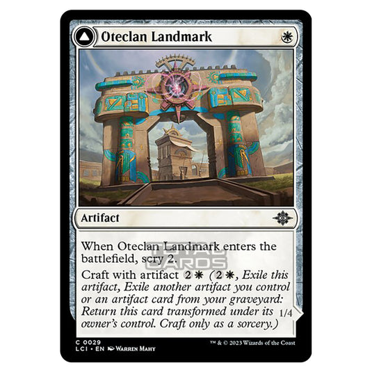 Magic The Gathering - The Lost Caverns of Ixalan - Oteclan Landmark // Oteclan Levitator - 0029