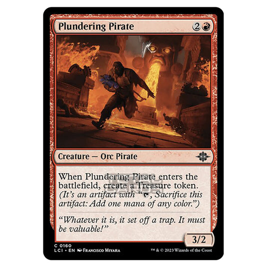 Magic The Gathering - The Lost Caverns of Ixalan - Plundering Pirate - 0160