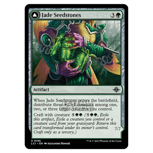 Magic The Gathering - The Lost Caverns of Ixalan - Jade Seedstones // Jadeheart Attendant - 0195