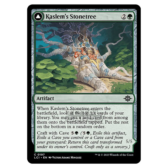 Magic The Gathering - The Lost Caverns of Ixalan - Kaslem's Stonetree // Kaslem's Strider - 0197