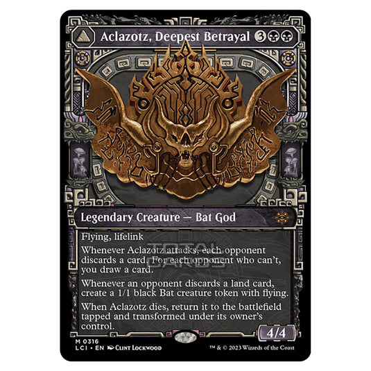 Magic The Gathering - The Lost Caverns of Ixalan - Aclazotz, Deepest Betrayal // Temple of the Dead (Showcase) - 0316