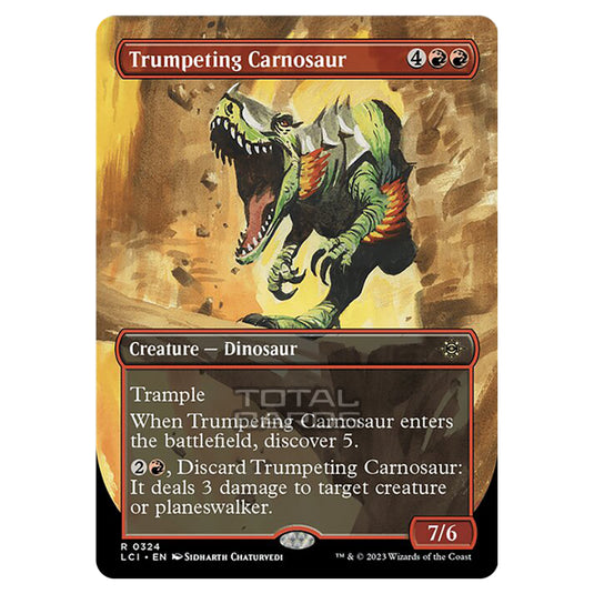 Magic The Gathering - The Lost Caverns of Ixalan - Trumpeting Carnosaur (Borderless) - 0324