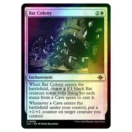 Magic The Gathering - The Lost Caverns of Ixalan - Bat Colony - 0005 (Foil)