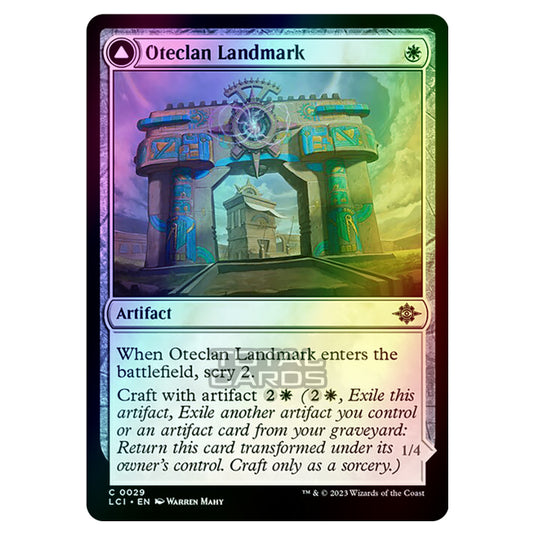 Magic The Gathering - The Lost Caverns of Ixalan - Oteclan Landmark // Oteclan Levitator - 0029 (Foil)