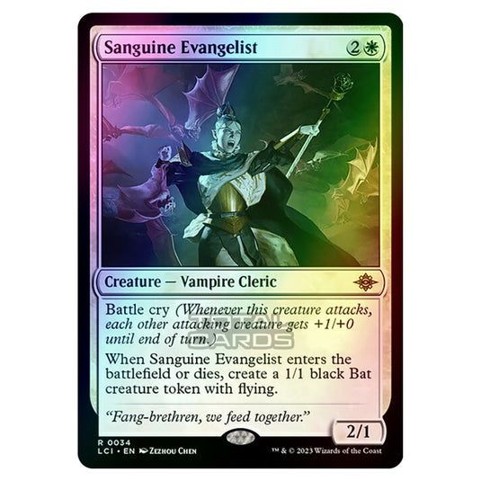 Magic The Gathering - The Lost Caverns of Ixalan - Sanguine Evangelist - 0034 (Foil)