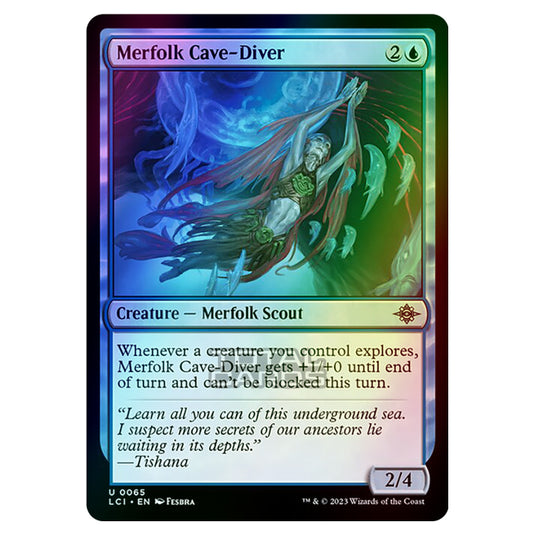 Magic The Gathering - The Lost Caverns of Ixalan - Merfolk Cave-Diver - 0065 (Foil)