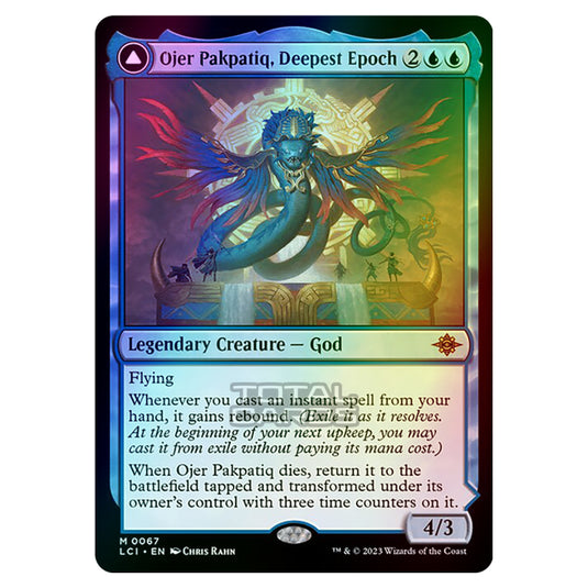 Magic The Gathering - The Lost Caverns of Ixalan - Ojer Pakpatiq, Deepest Epoch // Temple of Cyclical Time - 0067 (Foil)