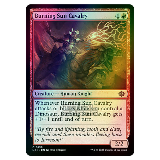 Magic The Gathering - The Lost Caverns of Ixalan - Burning Sun Cavalry - 0138 (Foil)