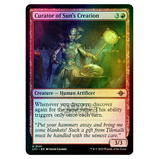 Magic The Gathering - The Lost Caverns of Ixalan - Curator of Sun's Creation - 0141 (Foil)