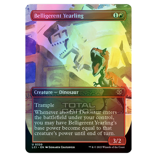 Magic The Gathering - The Lost Caverns of Ixalan - Belligerent Yearling (Borderless) - 0320 (Foil)