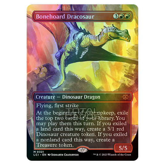 Magic The Gathering - The Lost Caverns of Ixalan - Bonehoard Dracosaur (Borderless) - 0321 (Foil)