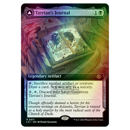 Magic The Gathering - The Lost Caverns of Ixalan - Tarrian's Journal // The Tomb of Aclazotz (Extended Art) - 0371 (Foil)