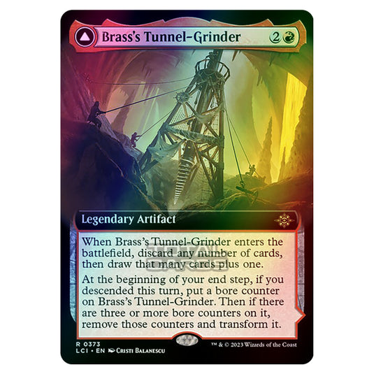 Magic The Gathering - The Lost Caverns of Ixalan - Brass's Tunnel-Grinder // Tecutlan, the Searing Rift (Extended Art) - 0373 (Foil)