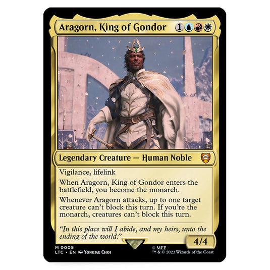 Magic The Gathering - The Lord of the Rings - Tales of Middle-Earth - Commander - Aragorn, King of Gondor - 0005