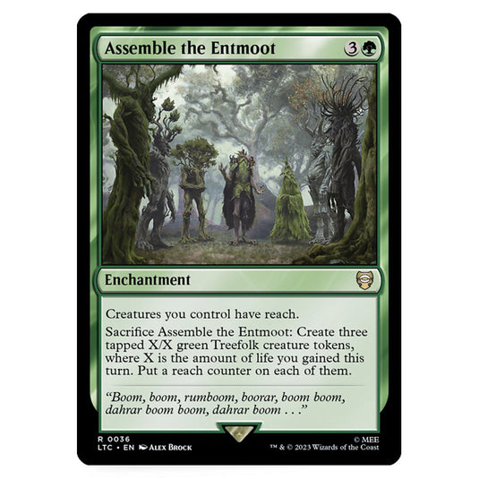 Magic The Gathering - The Lord of the Rings - Tales of Middle-Earth - Commander - Assemble the Entmoot - 0036