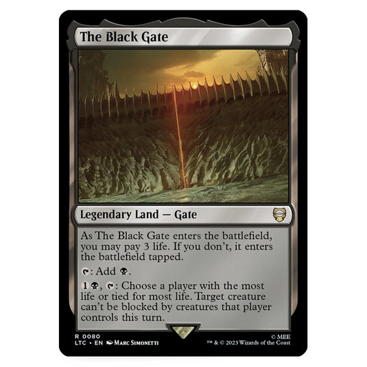 Magic The Gathering - The Lord of the Rings - Tales of Middle-Earth - Commander - The Black Gate - 0080