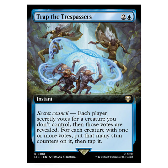Magic The Gathering - The Lord of the Rings - Tales of Middle-Earth - Commander - Trap the Trespassers (Extended Art Card) - 0108