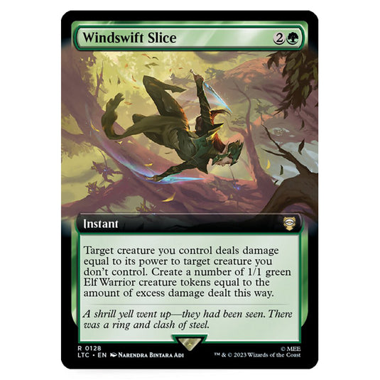 Magic The Gathering - The Lord of the Rings - Tales of Middle-Earth - Commander - Windswift Slice (Extended Art Card) - 0128