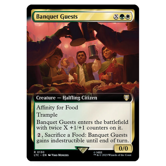 Magic The Gathering - The Lord of the Rings - Tales of Middle-Earth - Commander - Banquet Guests (Extended Art Card) - 0130