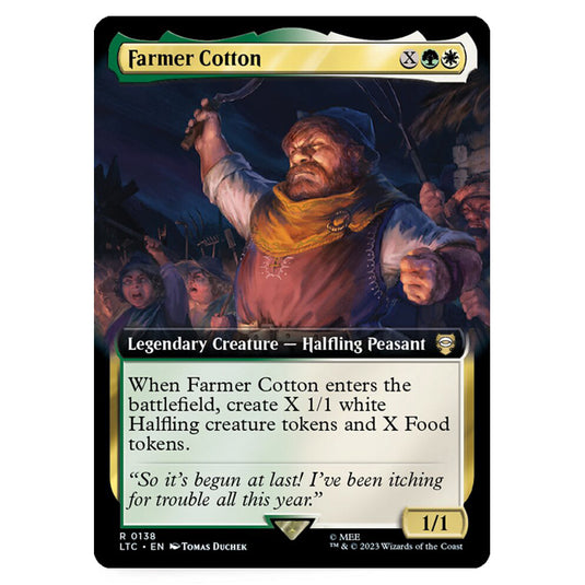 Magic The Gathering - The Lord of the Rings - Tales of Middle-Earth - Commander - Farmer Cotton (Extended Art Card) - 0138