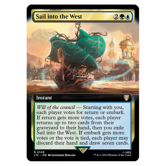 Magic The Gathering - The Lord of the Rings - Tales of Middle-Earth - Commander - Sail into the West (Extended Art Card) - 0149