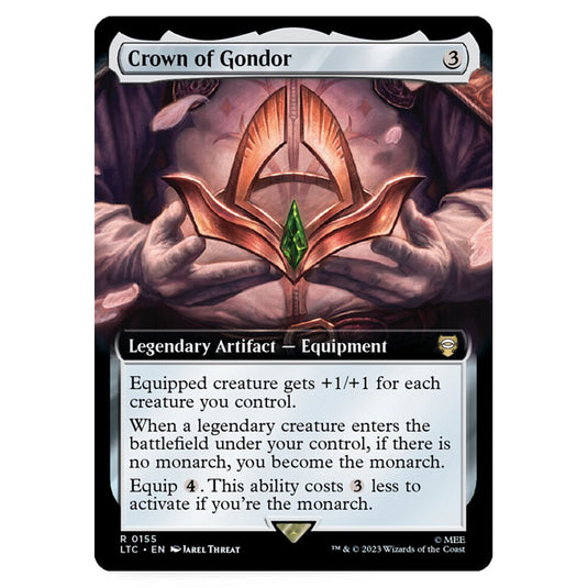 Magic The Gathering - The Lord of the Rings - Tales of Middle-Earth - Commander - Crown of Gondor (Extended Art Card) - 0155