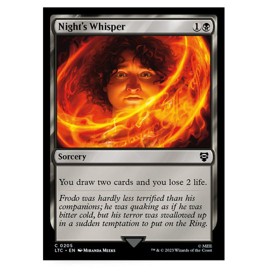 Magic The Gathering - The Lord of the Rings - Tales of Middle-Earth - Commander - Night's Whisper - 0205