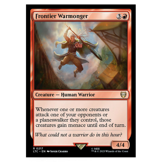 Magic The Gathering - The Lord of the Rings - Tales of Middle-Earth - Commander - Frontier Warmonger - 0217
