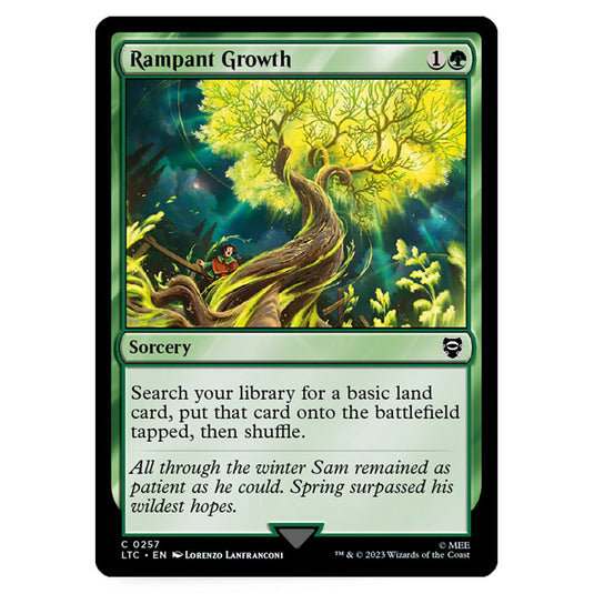 Magic The Gathering - The Lord of the Rings - Tales of Middle-Earth - Commander - Rampant Growth - 0257